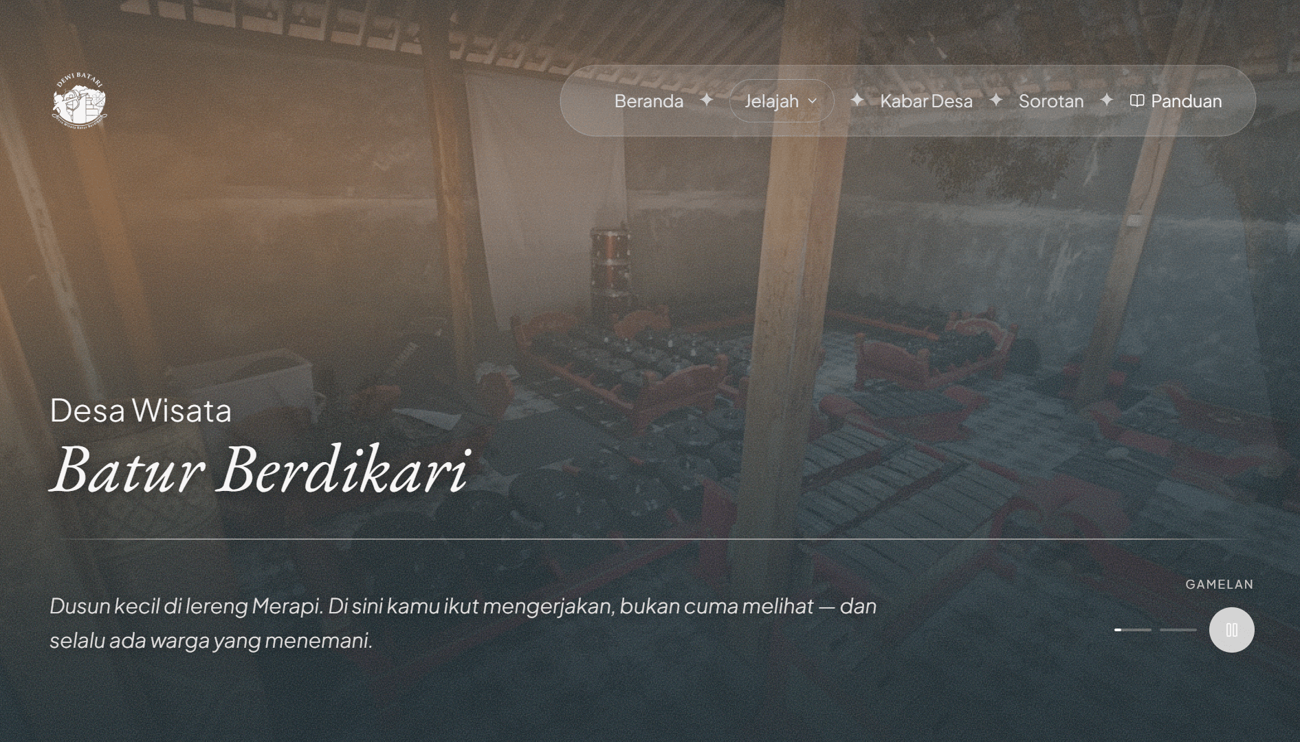 Website Desa Wisata Batur Berdikari screenshot